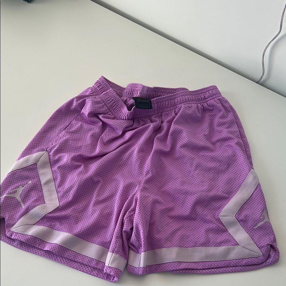 Jordan Purple Athletic Shorts with Reflective Details
